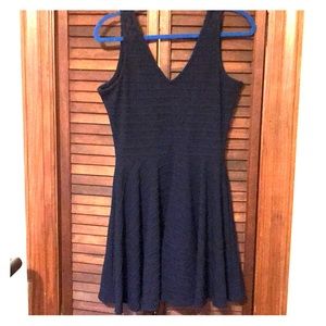 Francesca’s navy blue dress